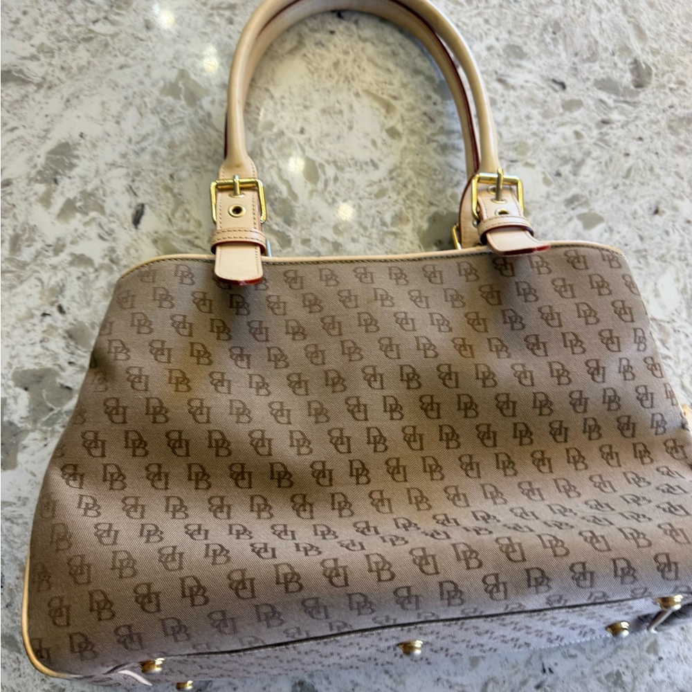 Dooney and Bourke Tan/Brown Monogram Handbag
